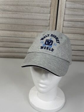 DISNEY PARKS Walt Disney World 1971 Cotton Blend Dad Hat Gray/Blue-Adult OS